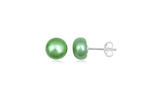 cercei cu perle verzi